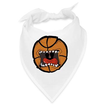 Explosives Basketball-Design - Bandana - Weiß - Vorne