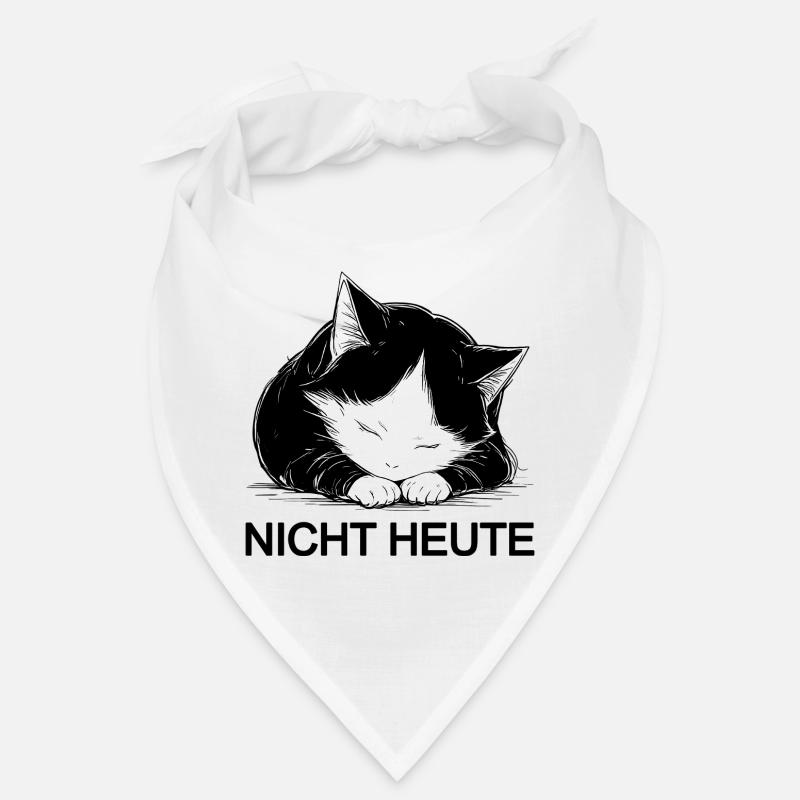 Cuddly black and white cat not today Bandana