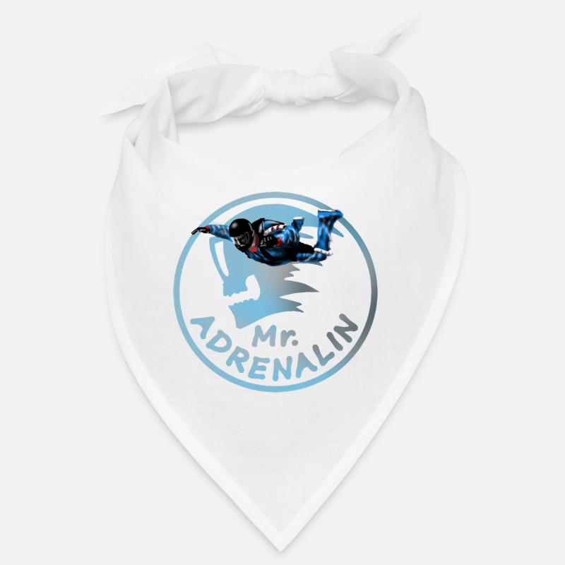 Mr. Adrenalin Skydiver Jump Logo Bandana