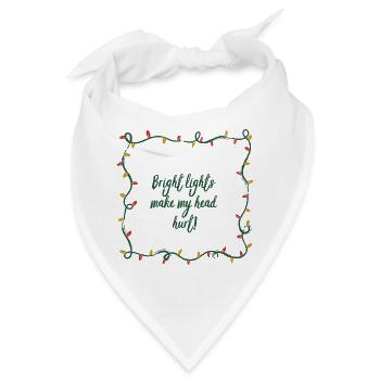Helle Lichter, Kopfschmerzen, Weihnachten, Nörgler, lustig - Bandana - Weiß - Vorne