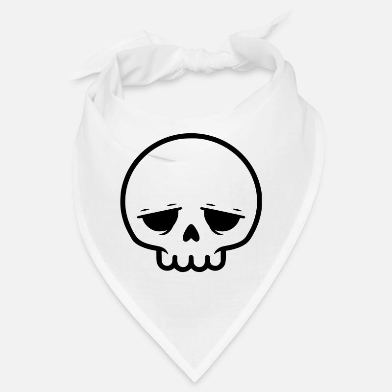 Trauriger Totenkopf | Emo & Goth Design Bandana