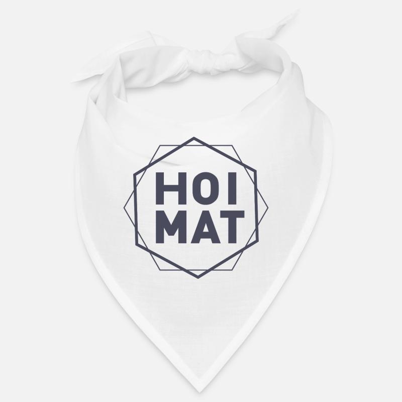 Geometric HOIMAT Hexagon Text Bandana