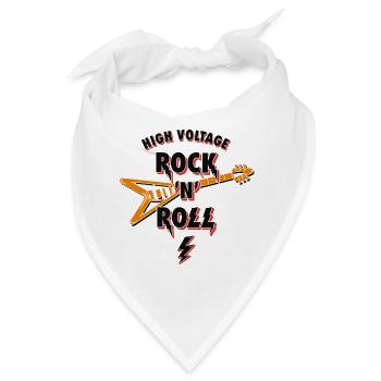 Hochspannungs-RocknRoll - Bandana - Weiß - Vorne