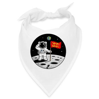 Norman Astronaut Normandy Pride Weltraumhumor - Bandana - Weiß - Vorne