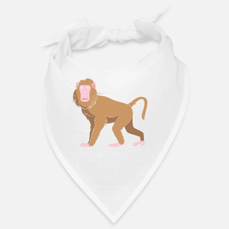 Baboon Pavian Primat Affe Affen Bandana
