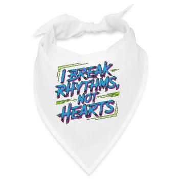 Cardiac TechI Break Rhythms Not Hearts Cath Lab - Bandana - Weiß - Vorne