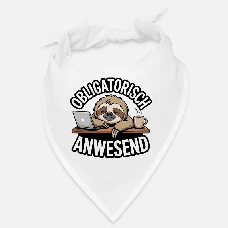 Mandatory Present Sloth Telco Meeting Office Bandana