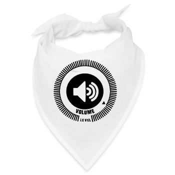 Lautstärkeregler - Bandana - Weiß - Vorne