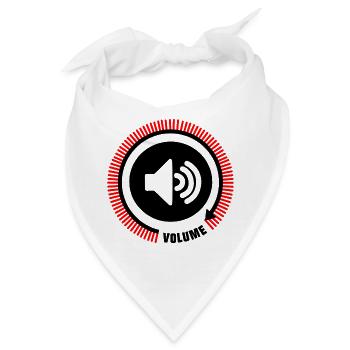 Lautstärkelinien der Lautsprecher - Bandana - Weiß - Vorne