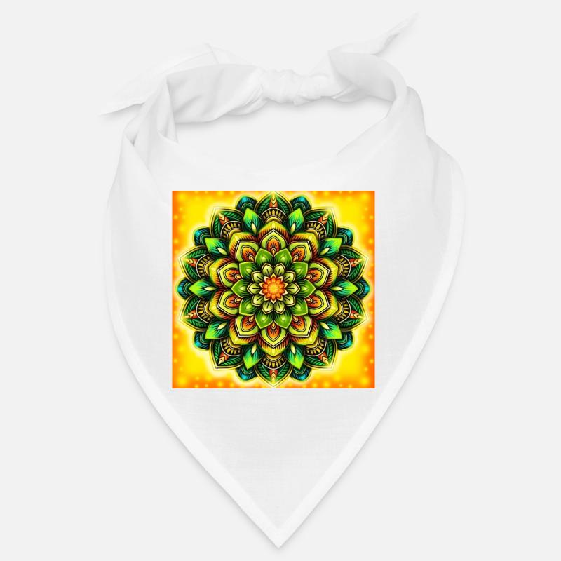 Glowing Mandala Flower Pattern Bandana