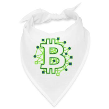 Bitcoin Platine Circuit Tech Krypto - Bandana - Weiß - Vorne