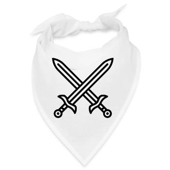 Schwertkampf - Bandana - Weiß - Vorne
