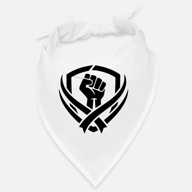 logo combat  - Bandana - blanc