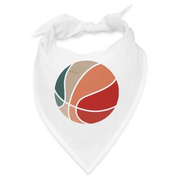 Farbgeblockte Sphärenabstraktion - Bandana - Weiß - Vorne