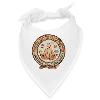 Inner Quiet Circle Tägliche Selbstfürsorge - Bandana - Weiß - Vorne