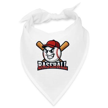 Baseball-Maskottchen - Bandana - Weiß - Vorne