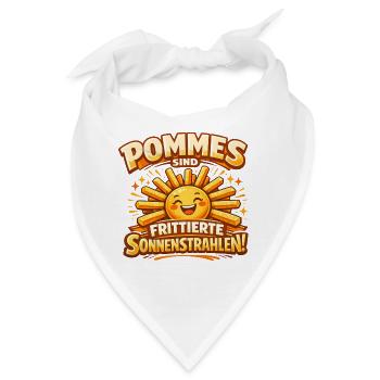 Pommes sind frittierte Sonnenstrahlen  - Bandana - Weiß - Vorne