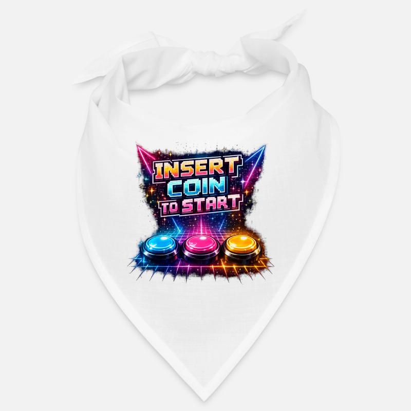 Retro Arcade Neon – Insert Coin Bandana