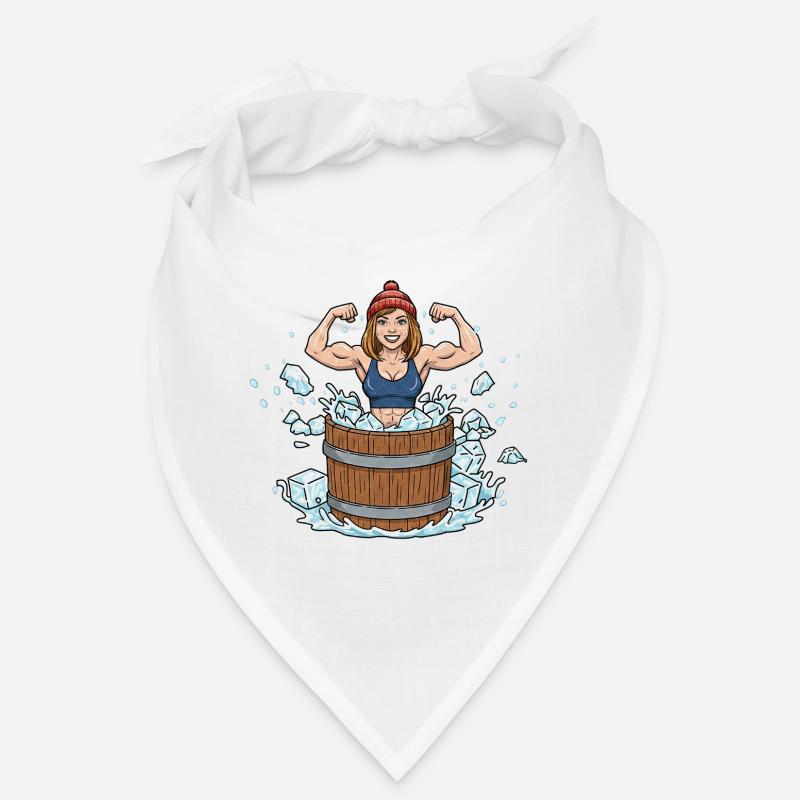 Eisbaden Frau Bandana