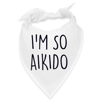 Aikido - Bandana - Weiß - Vorne
