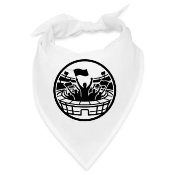 Stadion Fans - Bandana - Weiß - Vorne