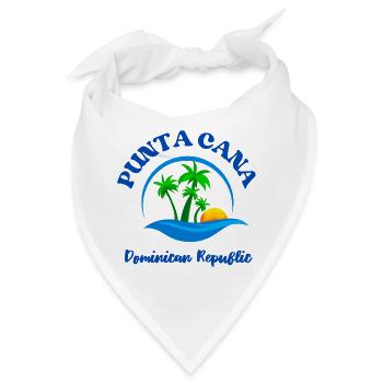 Punta Cana Strand - Bandana - Weiß - Vorne