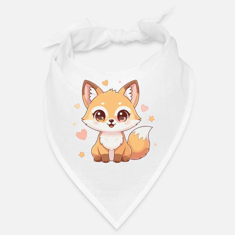 Kuschelfuchs mit Herzchen Charme Bandana
