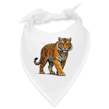 Wilder Tiger Wildlife - Bandana - Weiß - Vorne
