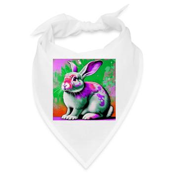 Kaninchen - Bandana - Weiß - Vorne