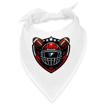 Kicker Shield Football Helm - Bandana - Weiß - Vorne