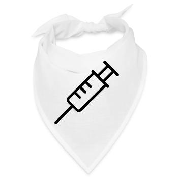 Spritze - Bandana - Weiß - Vorne