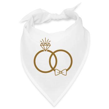 Eheringe - Bandana - Weiß - Vorne