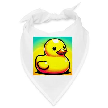 Ente Ente Ente Ente Ente - Bandana - Weiß - Vorne