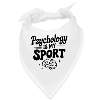 Psychologie ist mein Sport - Bandana - Weiß - Vorne