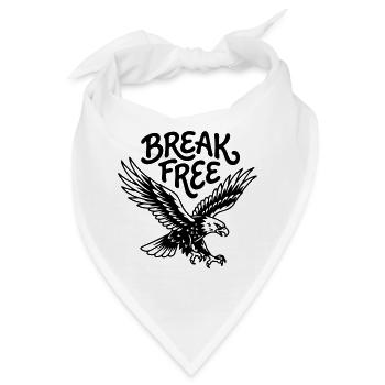 Freiheit - Bandana - Weiß - Vorne