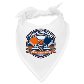 Zero-Zero-Start Trinkbadge - Bandana - Weiß - Vorne