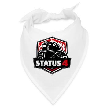 Status4 Feuerwehres Schutzlogo - Bandana - Weiß - Vorne