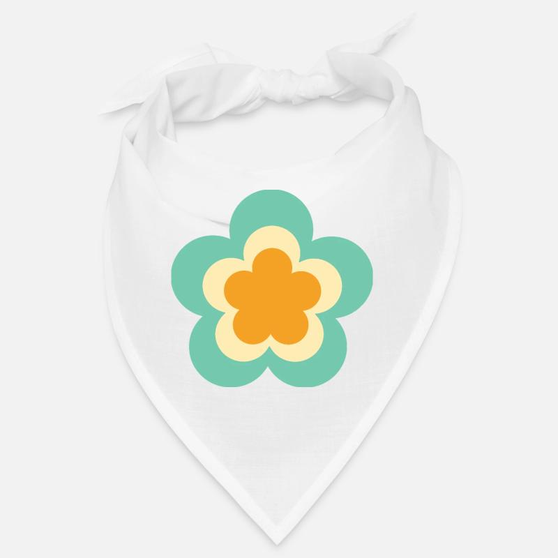 70s Flower Pattern Hippie Gift Bandana