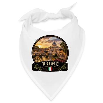Italien Urlaub Altstadt Mediterran Urlaub Kanal - Bandana - Weiß - Vorne