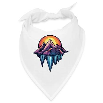 Eisberge Symbol Berge - Bandana - Weiß - Vorne