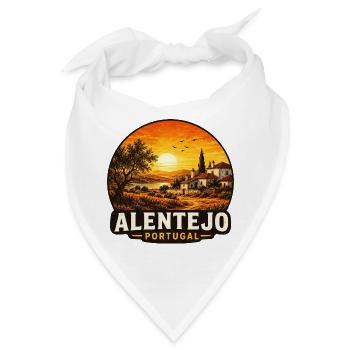 Alentejo Urlaub Portugal Mediterran Atlantik  - Bandana - Weiß - Vorne