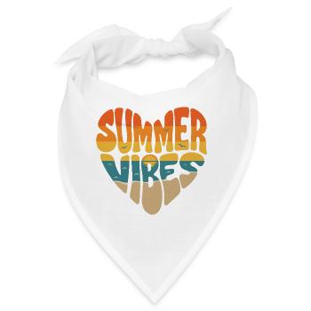 Sommerliche Vibes - Bandana - Weiß - Vorne