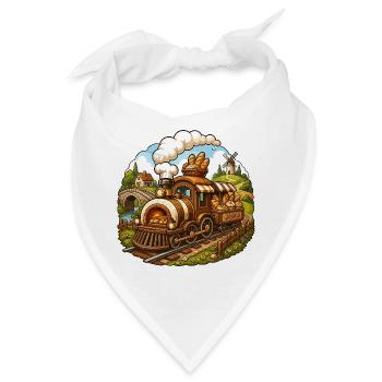 Bäckerzug auf ländlicher Bahn - Bandana - Weiß - Vorne
