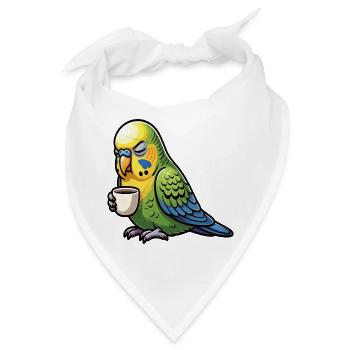 Wellensittich Wellensittichbesitzer Wellensittiche - Bandana - Weiß - Vorne