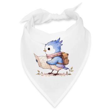 Pieps auf Entdeckungsreise - Bandana - Weiß - Vorne