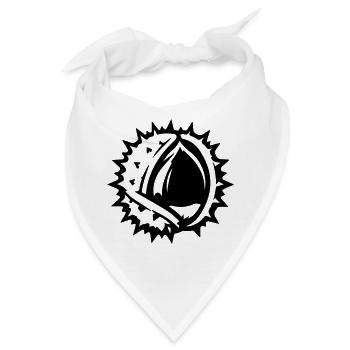 Kastanie Icon - Bandana - Weiß - Vorne