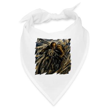 Futurissmus_Motorrad - Bandana - Weiß - Vorne