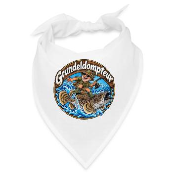 Grundeljäger - Bandana - Weiß - Vorne