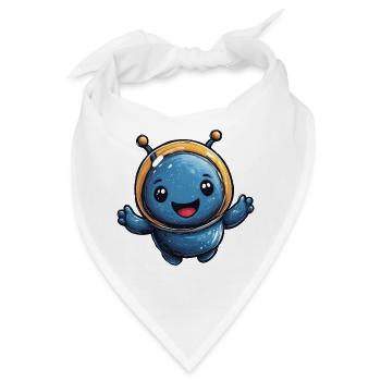 Kosmischer Astronaut Alien - Bandana - Weiß - Vorne