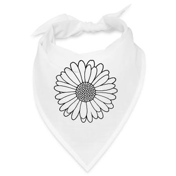 Gänseblümchen – Blüte Frühling Natur - Bandana - Weiß - Vorne